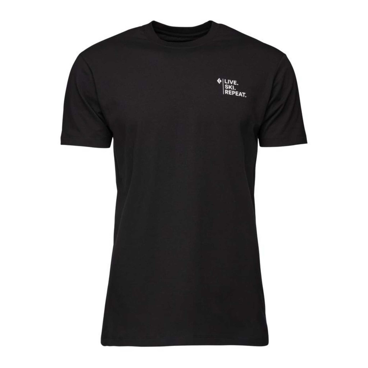 Black Diamond Ski Mountaineering T-Shirt - Mens | Active Clothing | Further Faster Christchurch NZ #black