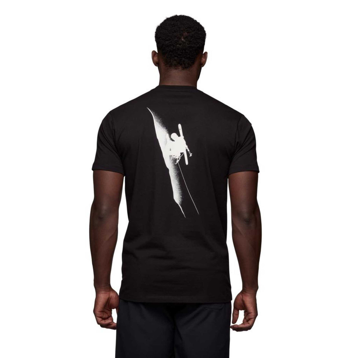 Black Diamond Ski Mountaineering T-Shirt - Mens | Active Clothing | Further Faster Christchurch NZ #black