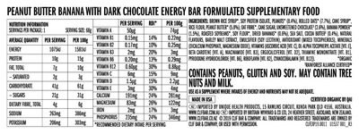 Clif Energy Bar Peanut Butter Banana Dark Choc | Sports Energy Bars NZ | Clif Bars NZ | Further Faster NZ