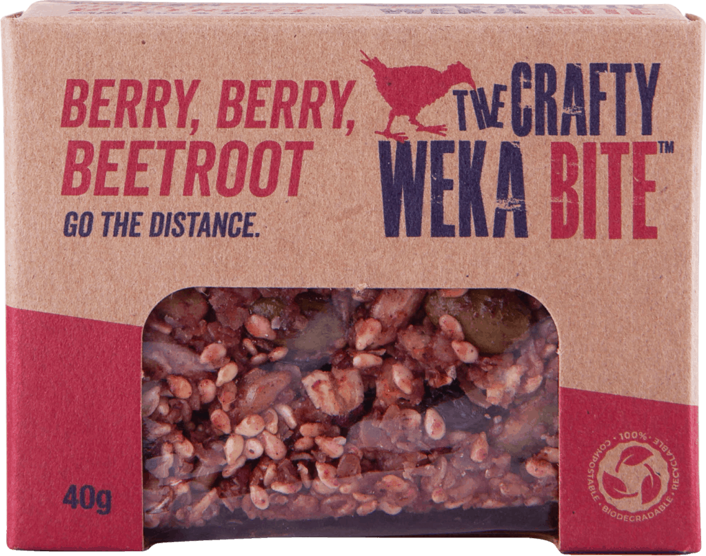 The Crafty Weka Berry, Berry, Beetroot Bar 40g | Further Faster NZ