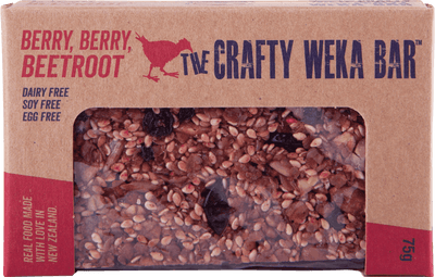 The Crafty Weka Berry, Berry, Beetroot Bar - 75g