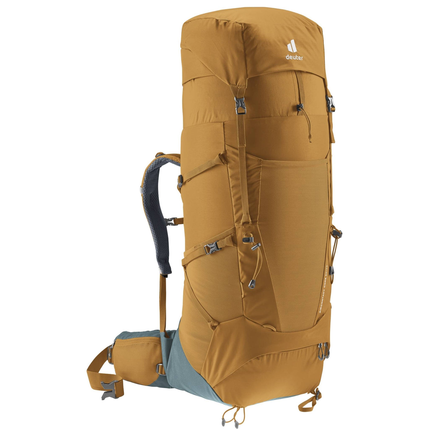 Deuter Aircontact Core 50 + 10 | Tramping & Hiking Packs NZ | Further Faster Christchurch NZ #almond-teal