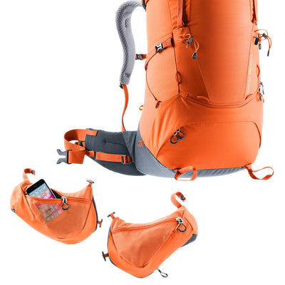 Deuter Aircontact Core 55 + 10 SL | Tramping & Hiking Packs NZ | Further Faster Christchurch NZ #paprika-graphite