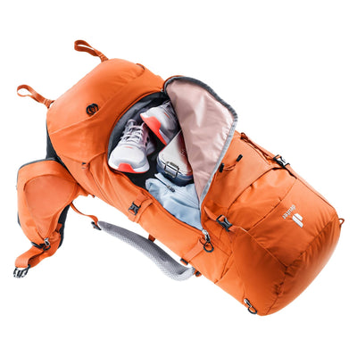 Deuter Aircontact Core 55 + 10 SL | Tramping & Hiking Packs NZ | Further Faster Christchurch NZ #paprika-graphite