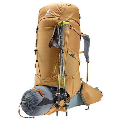 Deuter Aircontact Core 60 + 10 | Tramping & Hiking Packs NZ | Further Faster Christchurch NZ #almond-teal