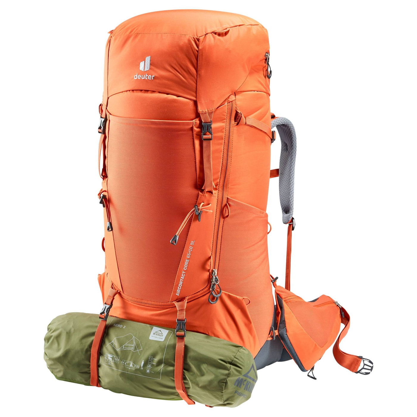 Deuter Aircontact Core 65 + 10 SL | Tramping & Hiking Packs | Further Faster Christchurch NZ #paprika-graphite