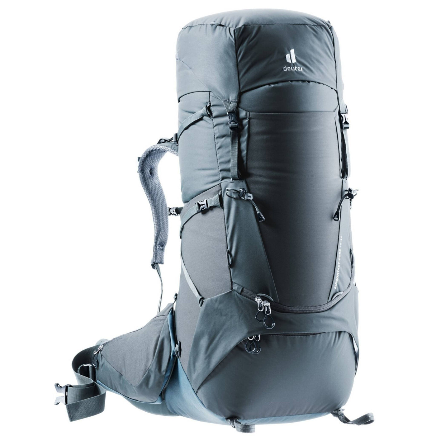 Deuter Aircontact Core 70 + 10 | Tramping & Hiking Packs | Further Faster Christchurch NZ #graphite-slate