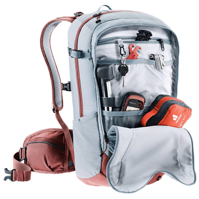 Deuter Flyt 18 SL Pack - Womens | Bike Backpack | Further Faster Christchurch NZ #dusk-redwood