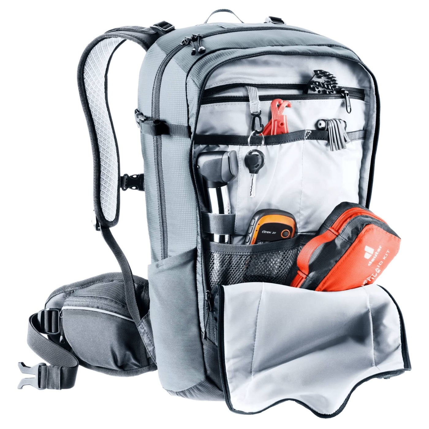 Deuter Flyt 18 SL Pack - Womens | Bike Backpack | Further Faster Christchurch NZ #graphite-black