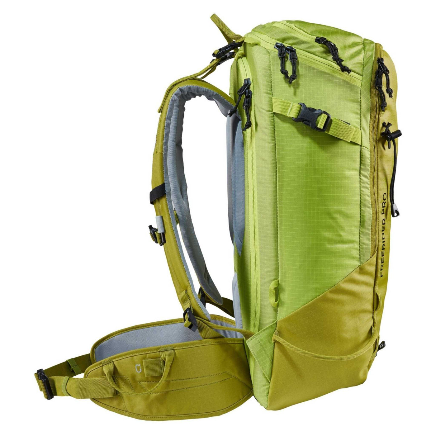 Deuter Freerider Pro 34+ | Ski Touring and Backcountry Backpack | Further Faster Christchurch NZ #moss-citrus