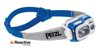 Petzl Swift RL | Petzl NZ | Rechargeable Headlamp #blue