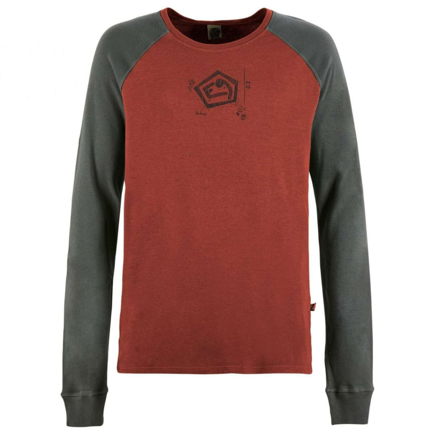 E9 Nino 2.2 - Mens | Mens Climbing and Bouldering Long Sleeve Sweatshirt NZ | Further Faster Christchurch NZ #paprika