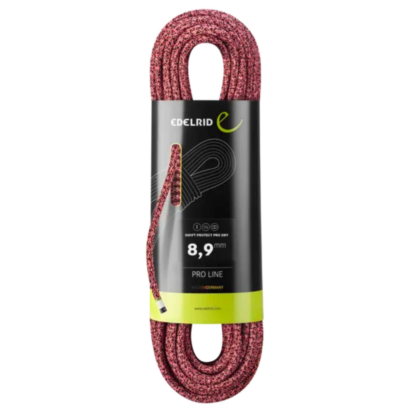Edelrid Swift Protect Pro Line Dry Rope 8.9mm - 60m | Climbing Rope NZ | Further Faster Christchurch NZ #night-fire