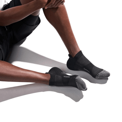 Feetures Elite Light Cushion No-Show Tab |Performance & Active Socks | Further Faster Christchurch NZ  #black
