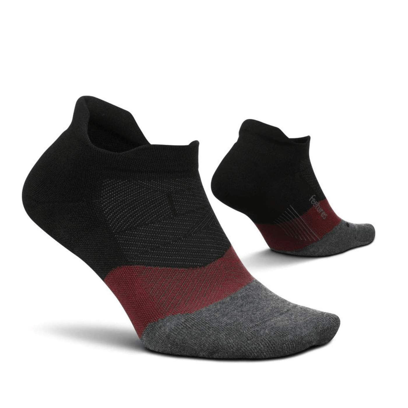 Feetures Elite Light Cushion No-Show Tab |Performance & Active Socks | Further Faster Christchurch NZ  #smoky-quartz