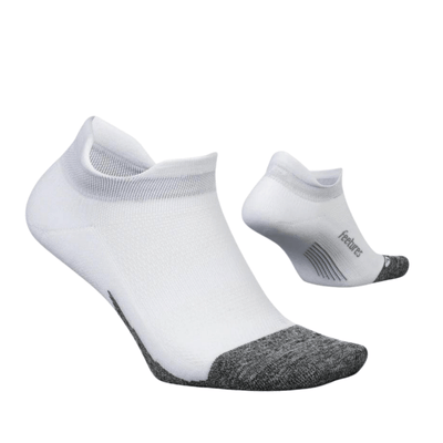 Feetures Elite Light Cushion No-Show Tab |Performance & Active Socks | Further Faster Christchurch NZ  #white