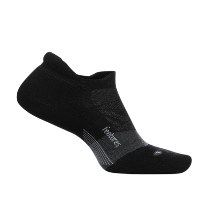 Feetures Merino 10 Cushion No-Show Tab | Performance & Active Socks | Further Faster Christchurch NZ #charcoal