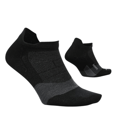 Feetures Merino 10 Cushion No-Show Tab | Performance & Active Socks | Further Faster Christchurch NZ #charcoal