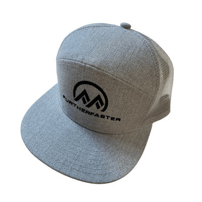 Further Faster Embroidered Trucker Cap - Flat Peak