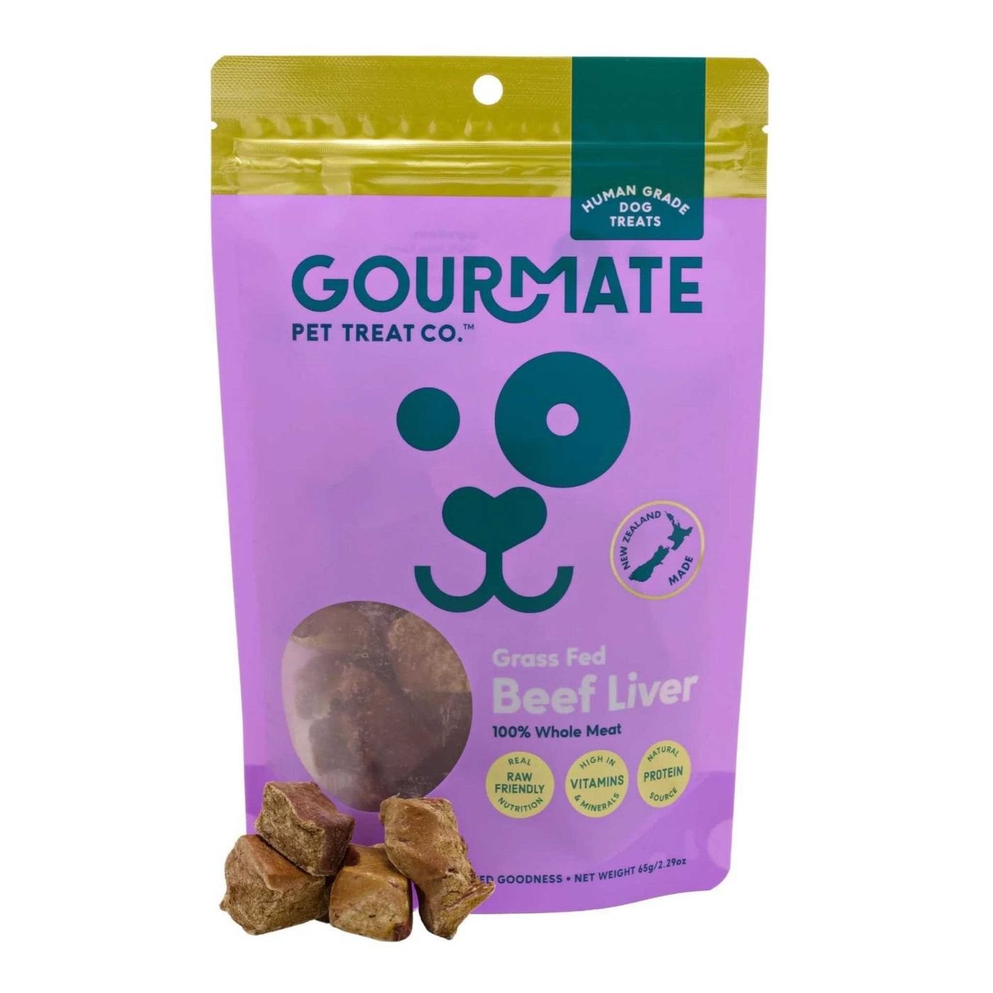 Gourmate Dog Treats -  Grass Fed Beef Liver | Healthy & Tasty Dog Treats | Further Faster Christchurch NZ
