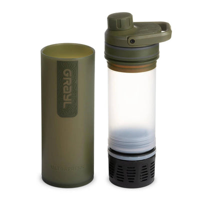 Grayl UltraPress Portable Purifier | Water Treatment NZ | Further Faster Christchurch NZ #olive-drab
