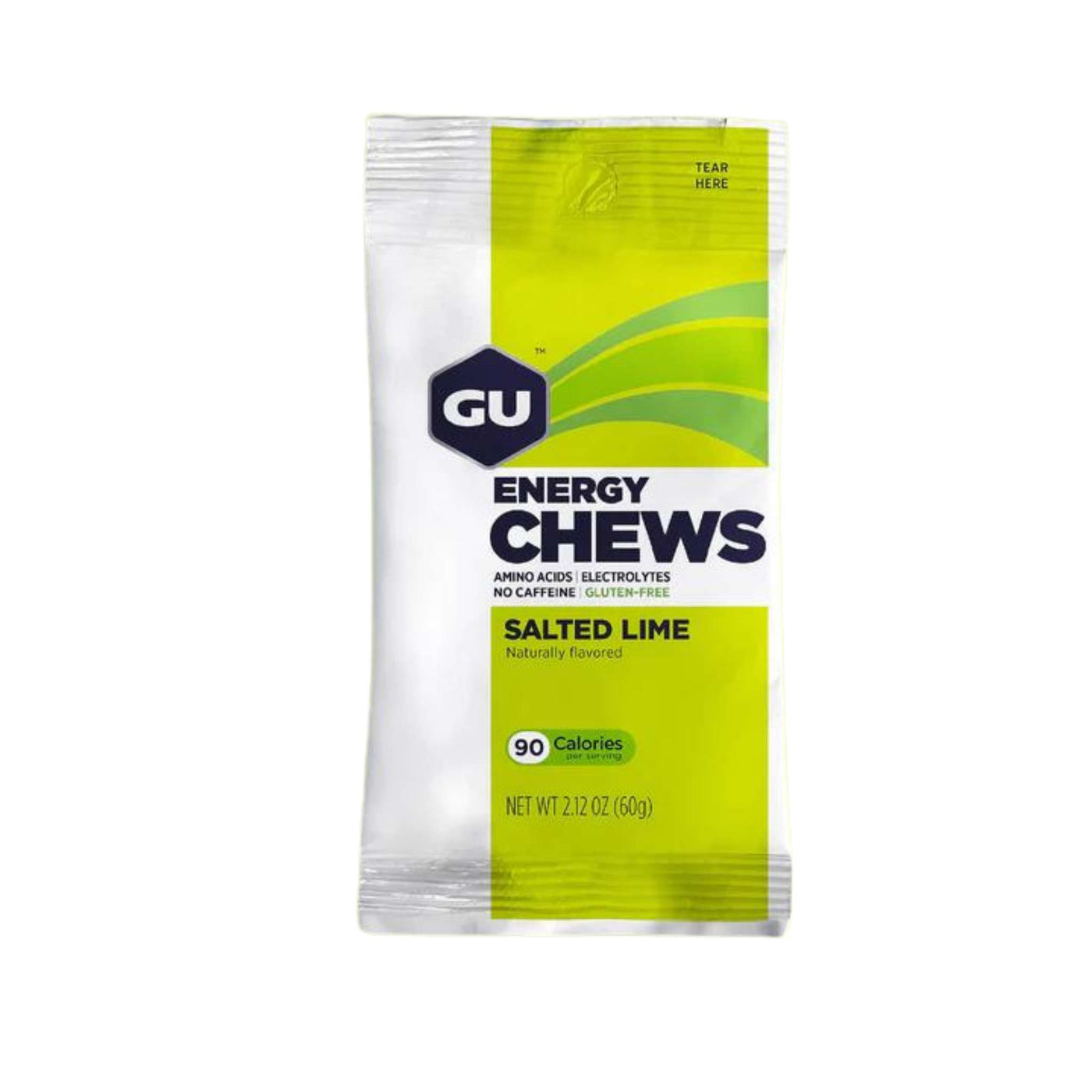 Gu Energy Chews Pouch - Salted Lime | Trail Running Chews  | Further Faster Christchurch NZ