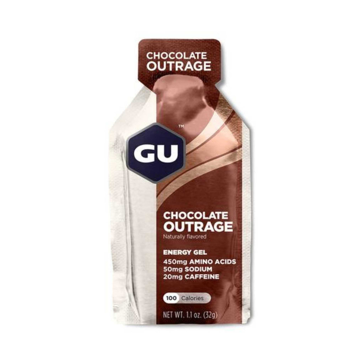 Gu Energy Gel - Chocolate Outrage | Sports Gels and Electrolytes | Further Faster Christchurch NZ