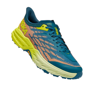 Hoka Speedgoat 5 Wide - Mens | Trail Running Shoes NZ | Further Faster Christchurch NZ #blue-coral-evening-primrose