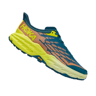 Hoka Speedgoat 5 Wide - Mens | Trail Running Shoes NZ | Further Faster Christchurch NZ #blue-coral-evening-primrose