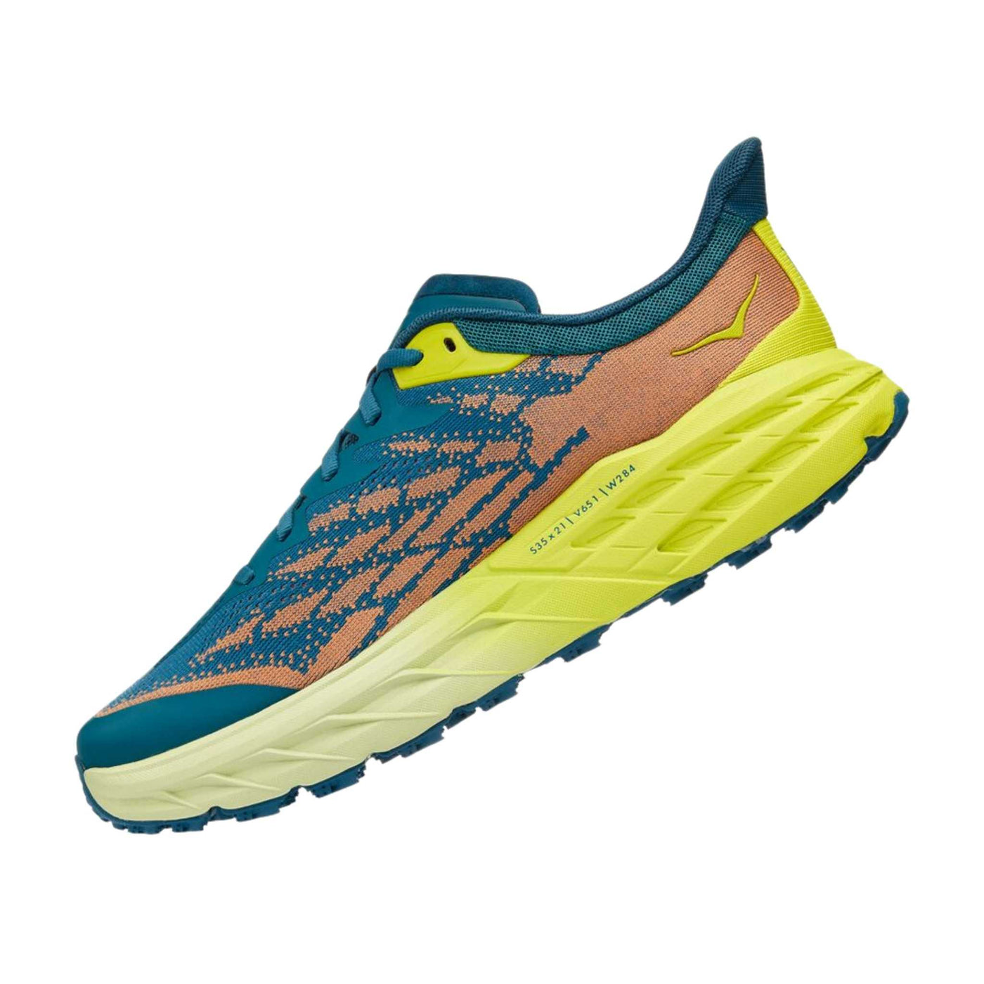 Hoka Speedgoat 5 Wide - Mens | Trail Running Shoes NZ | Further Faster Christchurch NZ #blue-coral-evening-primrose