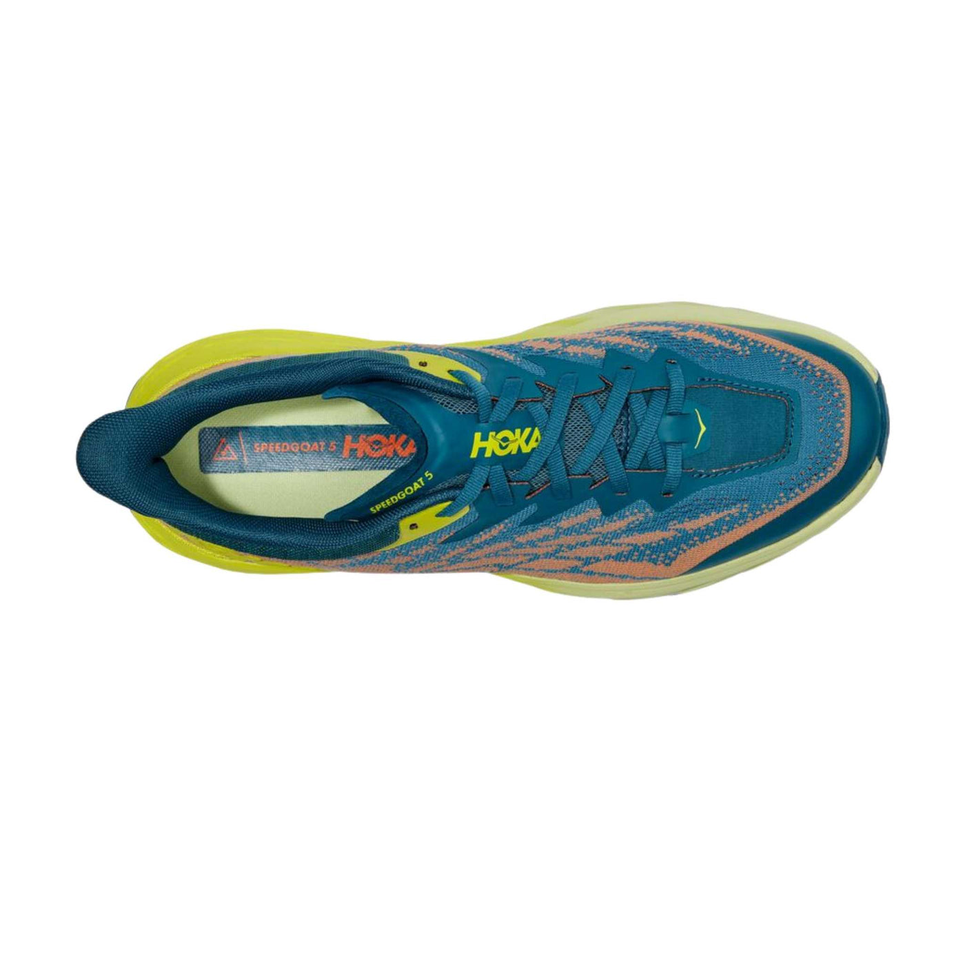 Hoka Speedgoat 5 Wide - Mens | Trail Running Shoes NZ | Further Faster Christchurch NZ #blue-coral-evening-primrose