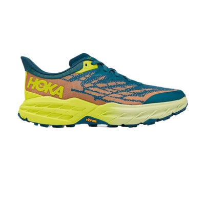 Hoka Speedgoat 5 Wide - Mens | Trail Running Shoes NZ | Further Faster Christchurch NZ #blue-coral-evening-primrose