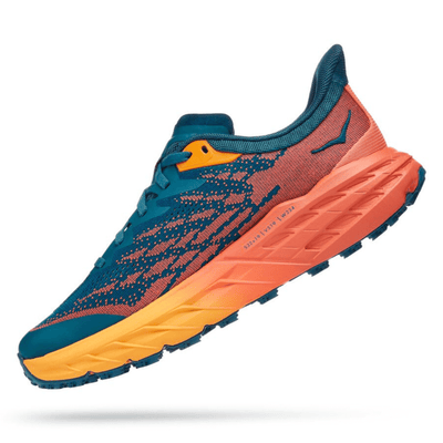 Hoka Speedgoat 5 - Womens | Trail Running Shoe | Further Faster Christchurch NZ #blue-coral-amelia