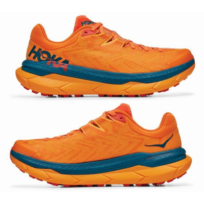 Hoka Tecton X - Mens | Trailrunning Shoes | Further Faster Christchurch NZ #persimmon-orange-radiant-yellow