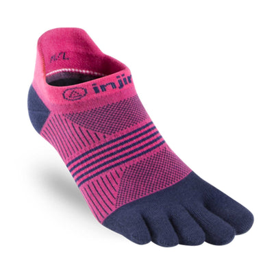 Injinji Run Lightweight Women's | Trail Running Toe Socks | Further Faster Christchurch #pink-navy