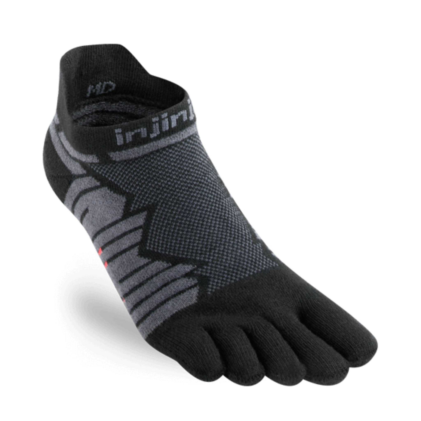 Injinji Ultra Run Mens No Show | Injinji Toe Socks NZ | Trail Running Socks | Further Faster Christchurch NZ #onyx