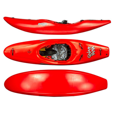 Jackson Kayak Gnarvana | Whitewater Kayaks NZ | Further Faster Christchurch NZ #red