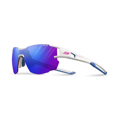 Julbo Aerolite White/Blue Sunglasses - Reactiv Lens