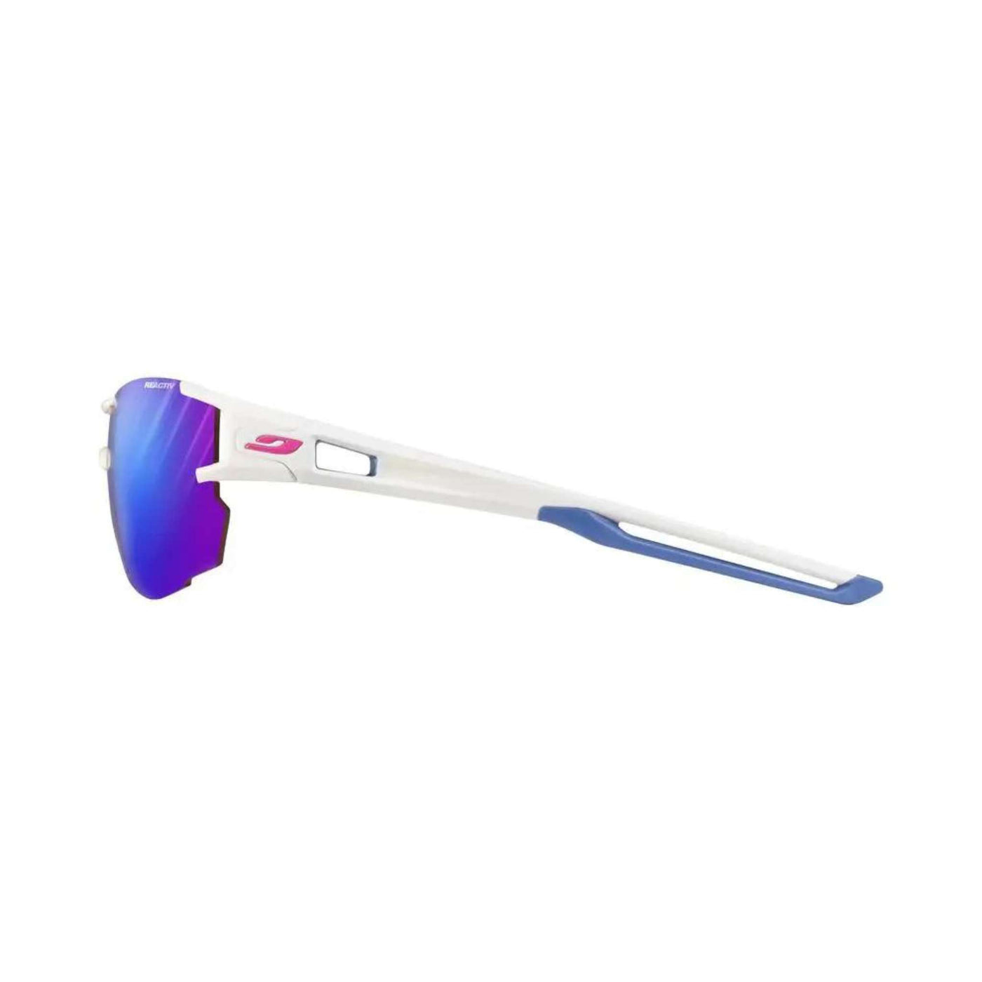 Julbo Aerolite White/Blue Sunglasses - Reactiv Lens