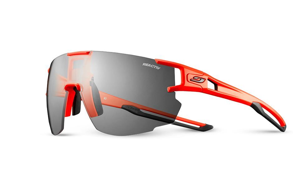 Julbo Aerospeed Neon/Orange Sunglasses Reactiv Performance 0-3 Lens | Julbo Sunglasses NZ | Further Faster NZ
