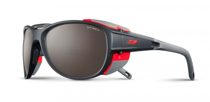 Julbo Explorer 2.0 Dark Grey/Orange Sunglasses Altic Arc 4+ Lens | Julbo NZ | Further Faster NZ