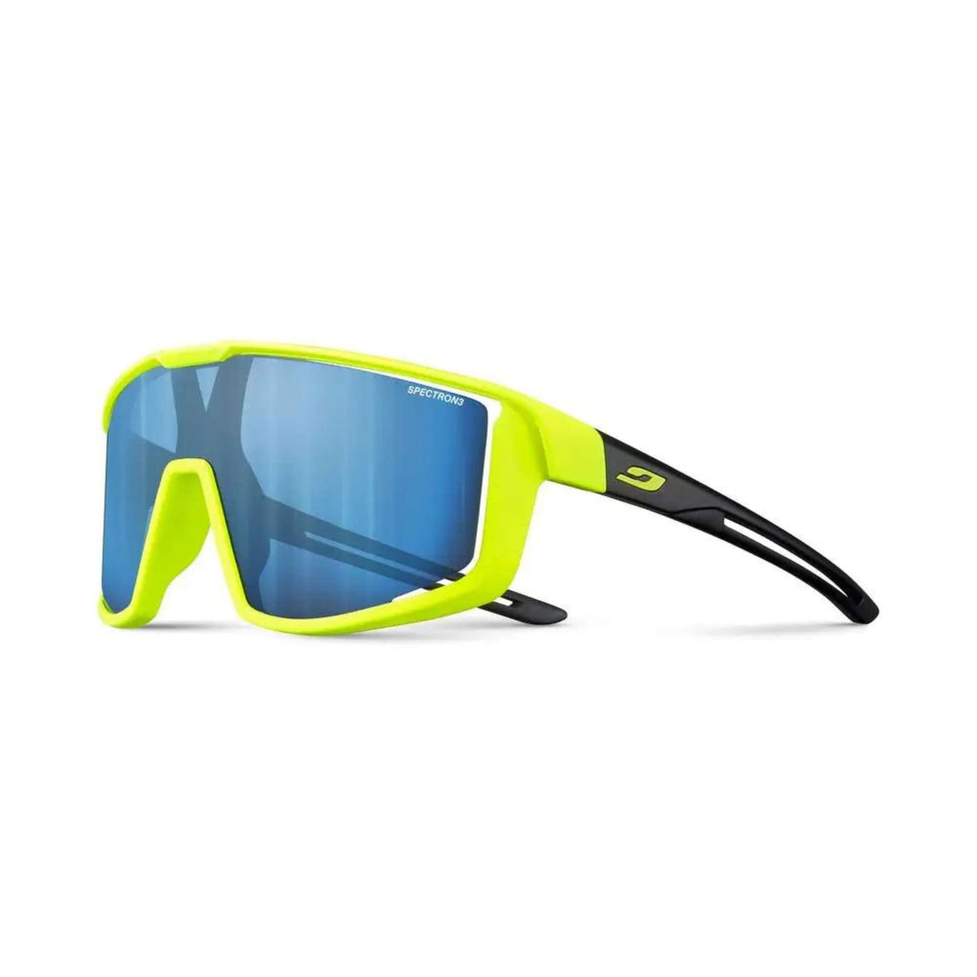 Julbo Fury S Fluorescent Yellow/Black Sunglasses - Spectron 3CF Lens | Performance Sunglasses NZ | Further Faster Christchurch NZ