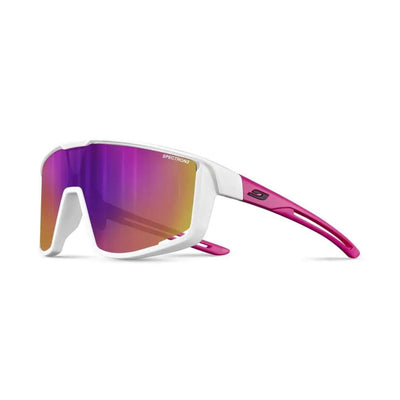 Julbo Fury S Shiny White/Pink Sunglasses - Spectron 3CF Lens | Performance Sunglasses NZ | Further Faster Christchurch NZ