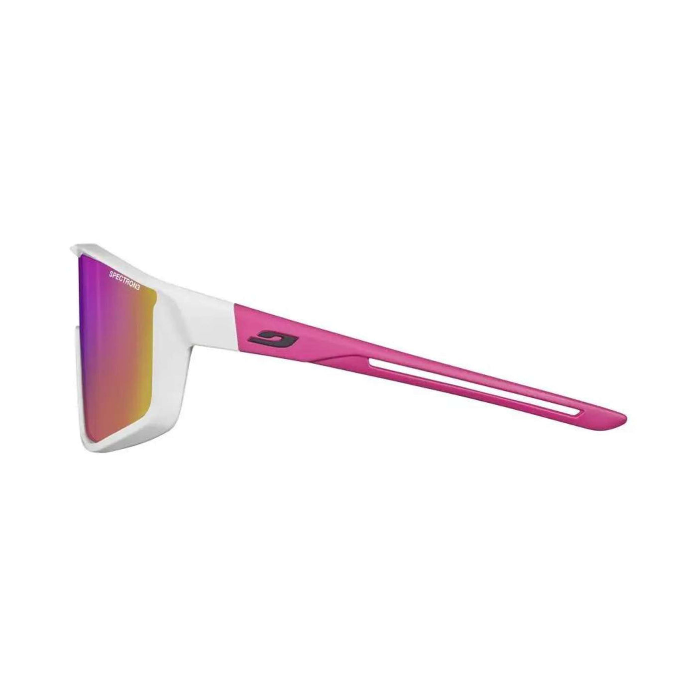 Julbo Fury S Shiny White/Pink Sunglasses - Spectron 3CF Lens | Performance Sunglasses NZ | Further Faster Christchurch NZ