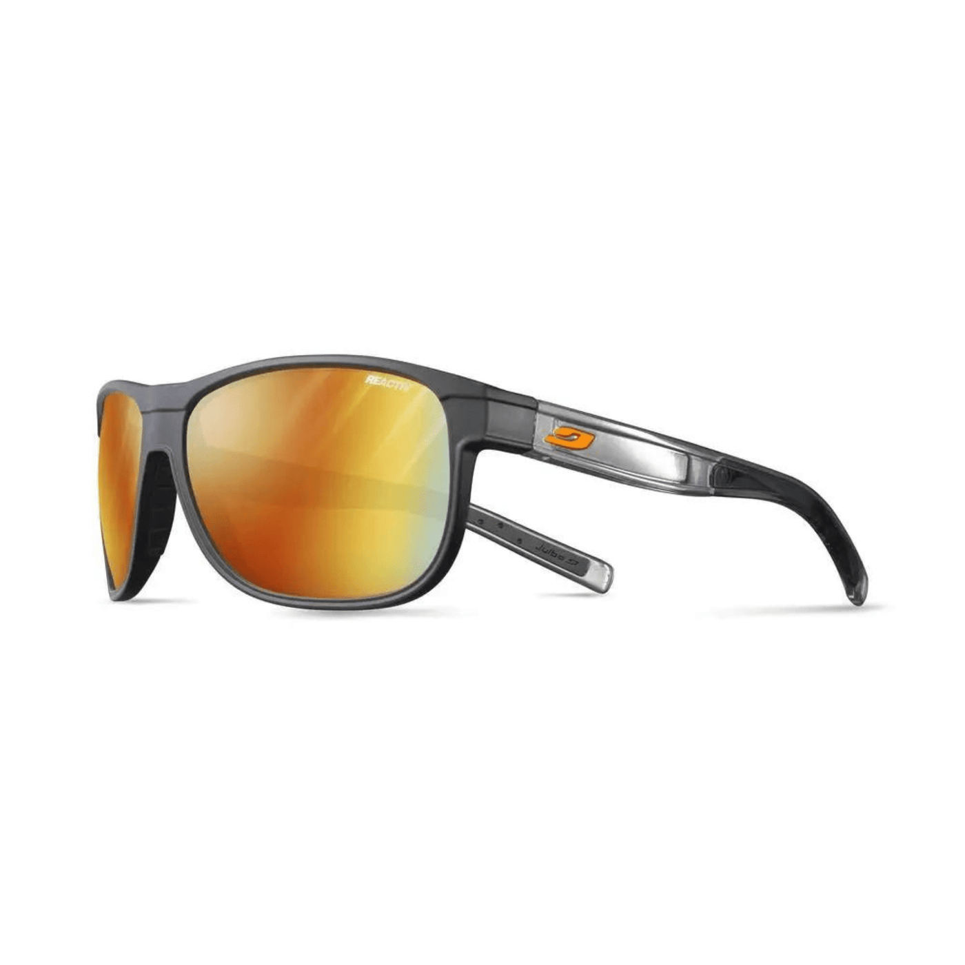 Julbo Renegade M Black/Shiny Translucent Grey RP 1-3 LAF | Performance Sunglasses w/ adaptable lenses | Further Faster Christchurch NZ
