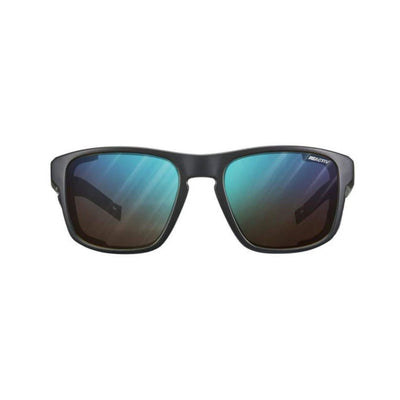 Julbo Shield Black / Black Sunglasses - Reactiv Performance 2-4 DL BLEU Lens | Performance Sunglasses | Further Faster Christchurch NZ