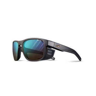 Julbo Shield Black / Black Sunglasses - Reactiv Performance 2-4 DL BLEU Lens | Performance Sunglasses | Further Faster Christchurch NZ