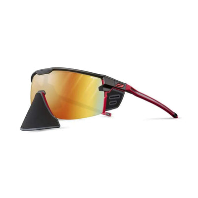 Julbo Ultimate Cover Black / Red Sunglasses - Reactiv Performance 1-3 LAF Lens | Perfomance Sunglasses NZ | Further Faster Christchurch NZ