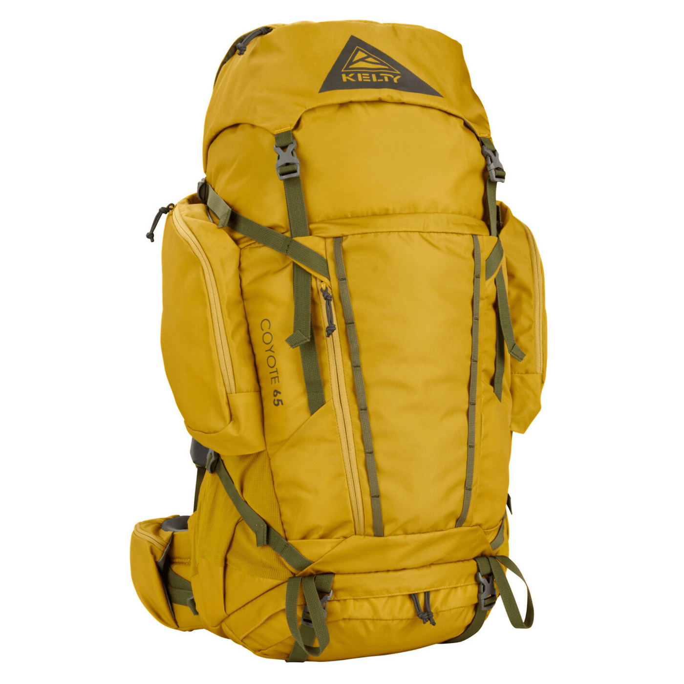 Kelty Coyote 65 Pack | Hiking & Tramping Packs | Further Faster Christchurch NZ  #olive-oil-burnt-olive