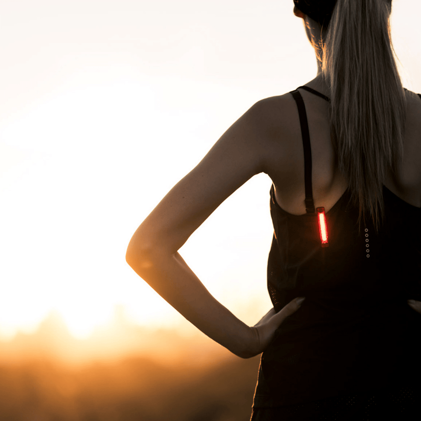 Knog Plus Free Front Wearable Light 40 Lumen | Wearable Bike Light | Further Faster Christchurch NZ #red